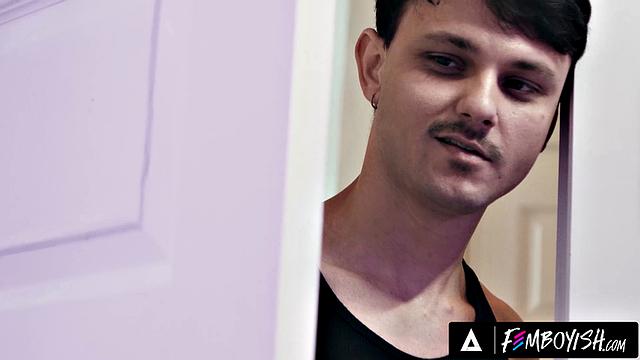 FEMBOYISH - Cute Femboy Dante Snoww Lathers Up In Bubble Bath & Enzo Muller Fucks Him Hard