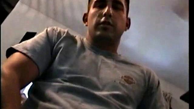 Straight Zack Stroking Cock