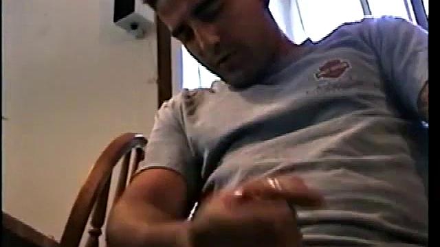 Straight Zack Stroking Cock