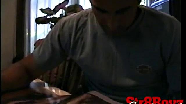 Straight Zack Stroking Cock