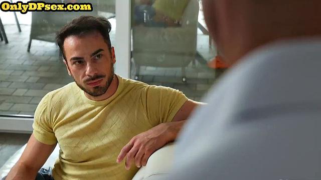 Horny 21yo babe enjoys double penetration