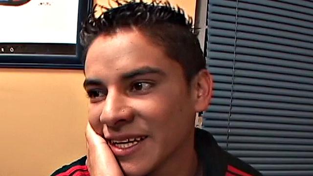 Real Spanish skinny twink fucks boyfriend until cumshot at home