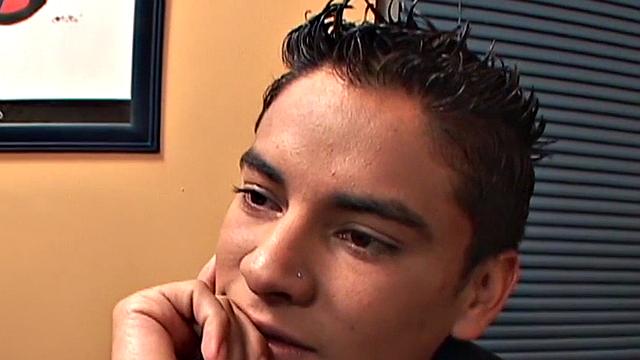 Real Spanish skinny twink fucks boyfriend until cumshot at home