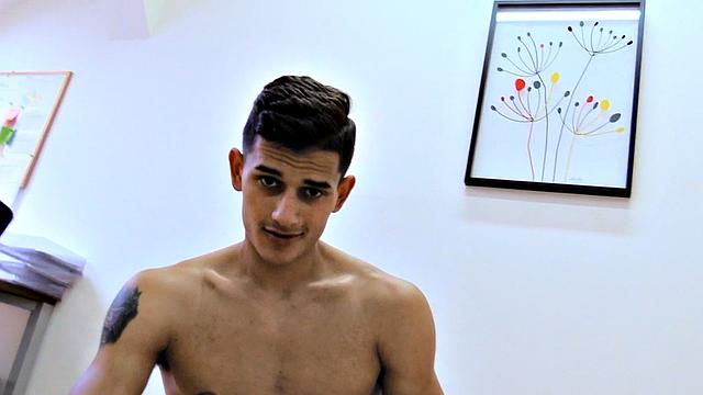 Euro twink agrees to be gay in POV for money