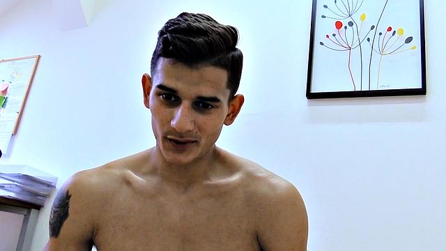 Euro twink agrees to be gay in POV for money