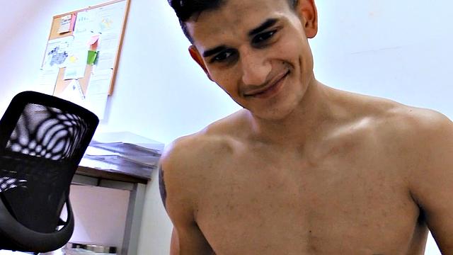 Euro twink agrees to be gay in POV for money