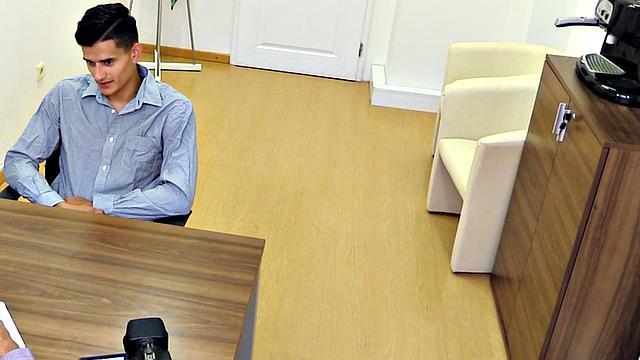 Euro twink agrees to be gay in POV for money