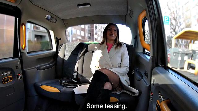 Car wild bae fucked by big white dick in wet pussy