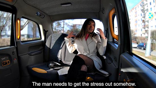 Car wild bae fucked by big white dick in wet pussy