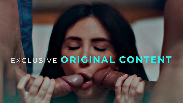 ANALTIME.XXX - Gorgeous Blonde Bunny Madison Gets Tight Ass Plumbed By Her BFF's Boyfriend