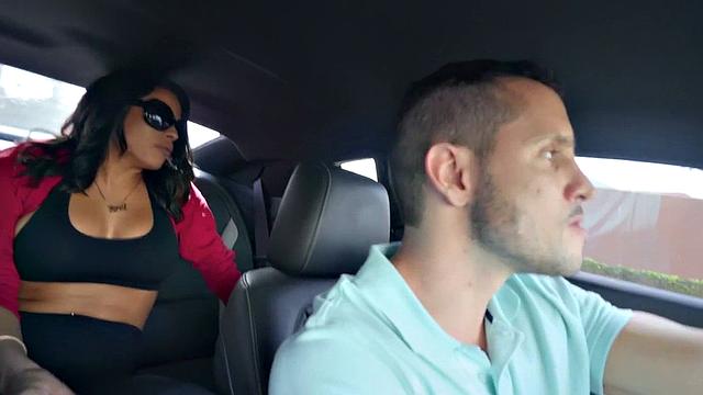 Big-titted Latina smashed outdoors in doggystyle