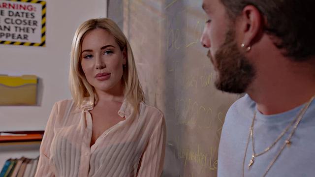 Aussie beauty Savannah Bond fucks a student on her last day at teaching college!!
