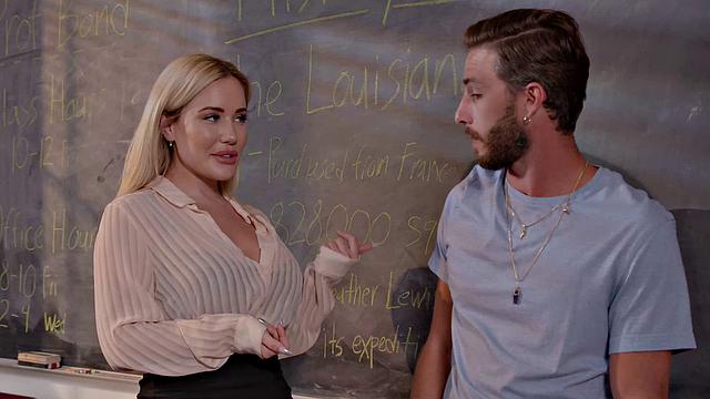 Aussie beauty Savannah Bond fucks a student on her last day at teaching college!!