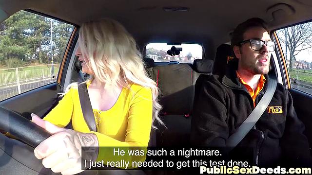 Lucky instructor pussyfucking a busty MILF