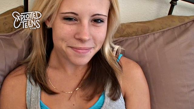 Petite teen gets her tight slit pounded