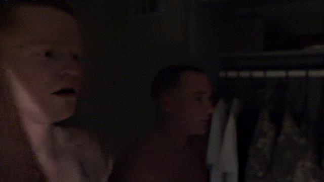 Army gay dudes fucked in group sex in assholes