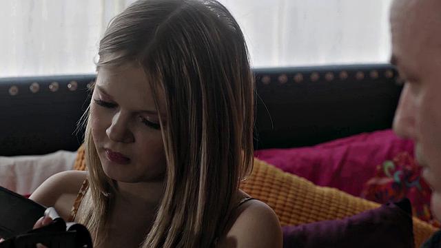 ADULT TIME - Innocent Teen Coco Lovelock Takes Off Chastity For First Time Fuck With Stepdaddy