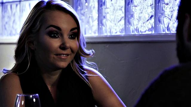 Busty girlfriend sucking dick before kinky sex