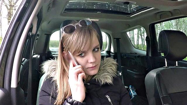 Naughty blonde teen rides a cop in uniform while getting her bald pussy fucked in reverse cowgirl