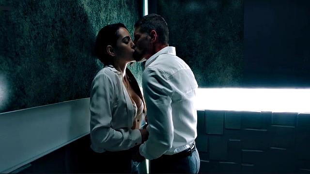 Natalie Martinez sex in the elevator