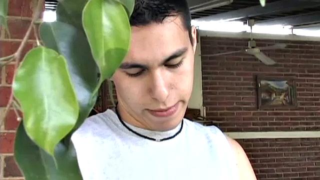 Latin boys Omar and Lian are doing yard work when their lust takes over. It isn't long before the horny pair are sucking each other's cock.
