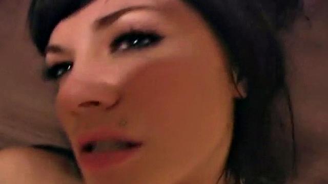 Naked teen teasing camera in POV