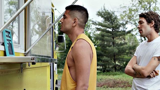 Skinnier stud assdrilled till cum in the kitchen