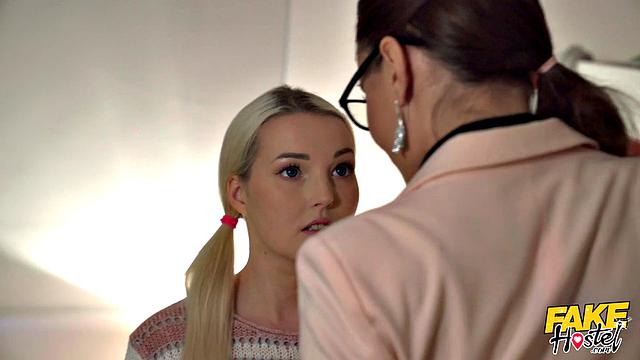 Blonde Teen with the Black Bull