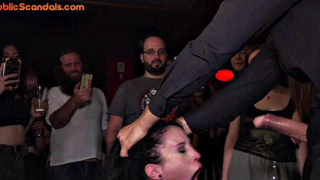 Tattooed babe deepthroats in 3some for voyeurs