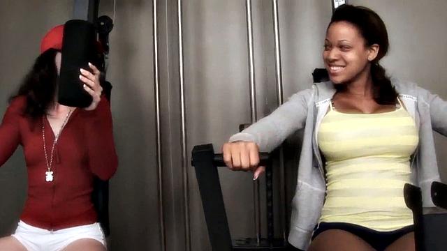 Gym teen ravaged by an oldie in a dirty sex scene