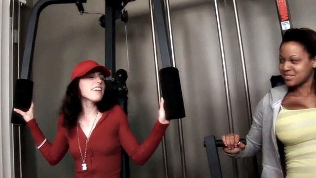 Gym teen ravaged by an oldie in a dirty sex scene