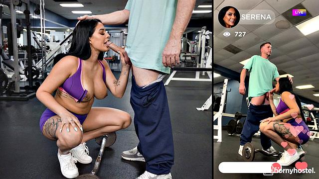 Hot influencer workout