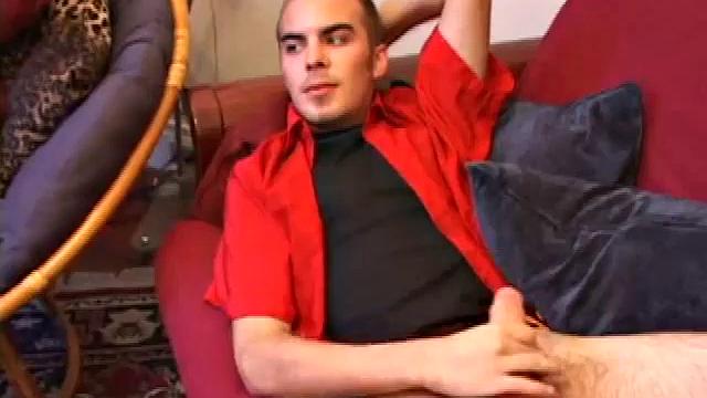 Jasper begins his solo jerk off scene teasing us about doing something he never though he would do. He beats off for a while before he does that special thing. But when he does it, wow does this boy cum.