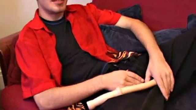 Jasper begins his solo jerk off scene teasing us about doing something he never though he would do. He beats off for a while before he does that special thing. But when he does it, wow does this boy cum.