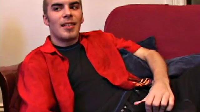 Jasper begins his solo jerk off scene teasing us about doing something he never though he would do. He beats off for a while before he does that special thing. But when he does it, wow does this boy cum.