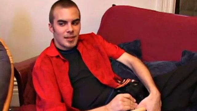 Jasper begins his solo jerk off scene teasing us about doing something he never though he would do. He beats off for a while before he does that special thing. But when he does it, wow does this boy cum.