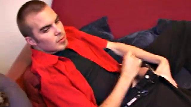 Jasper begins his solo jerk off scene teasing us about doing something he never though he would do. He beats off for a while before he does that special thing. But when he does it, wow does this boy cum.