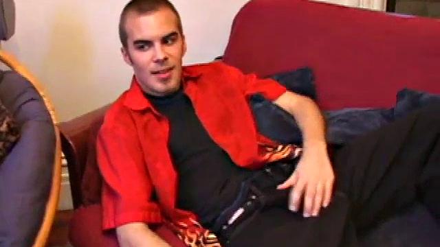 Jasper begins his solo jerk off scene teasing us about doing something he never though he would do. He beats off for a while before he does that special thing. But when he does it, wow does this boy cum.