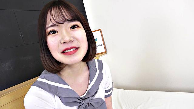 Cute Japanese Girl, Ayumi gets into costume to play
