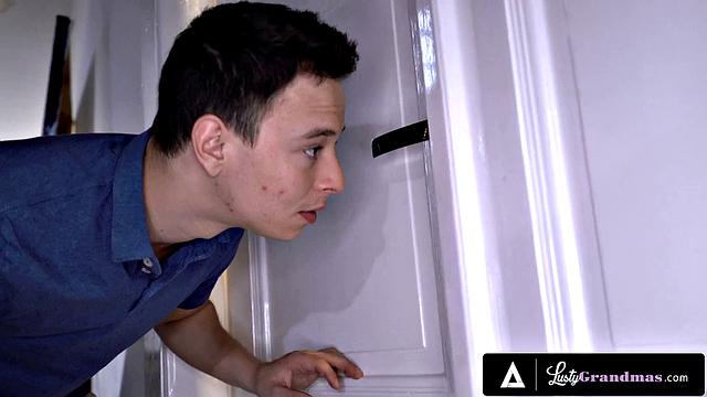 LUSTY GRANDMAS - Sexy Granny Gets Her Old Pussy Fucked And Mouth Filled By Hot Cum