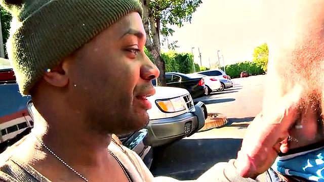 Picked up Nubian thug fucked outdoors in tight asshole