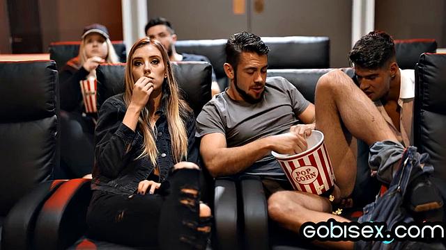 Skinny 21yo babe smashed in bi 3way