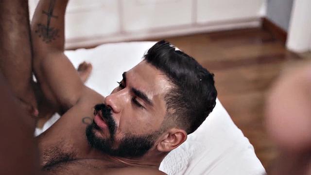 BBC jock passionately assfucking latino stud