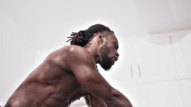 BBC jock passionately assfucking latino stud