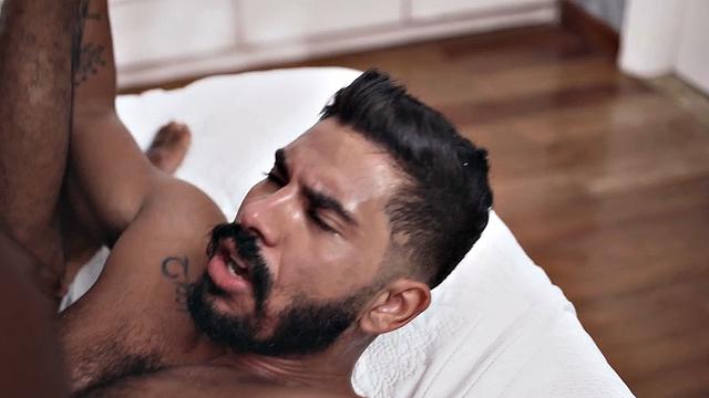 BBC jock passionately assfucking latino stud
