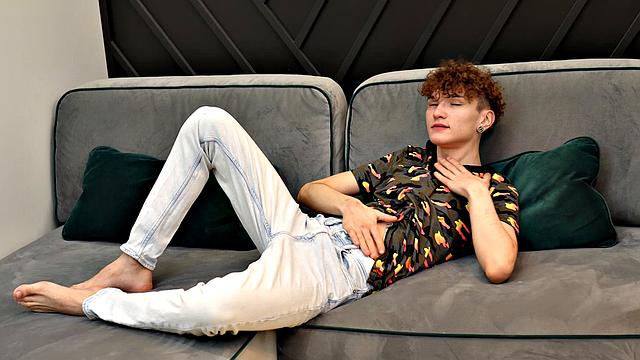 adam keller strokes and gets fucked by another man