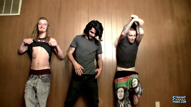 3 Horny Straight Guys Jerking Off - Kenneth Slayer, Blinx & Devin Reynolds