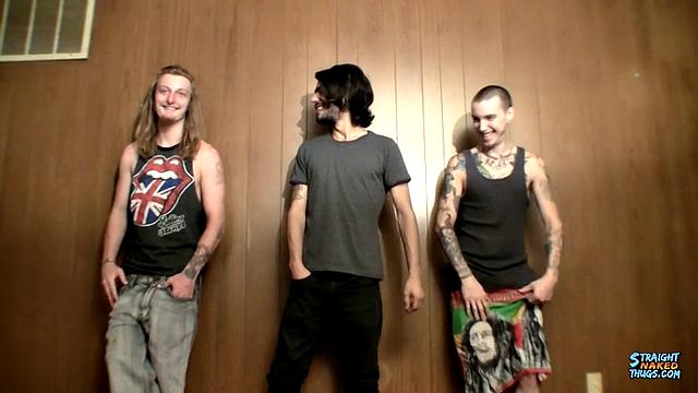 3 Horny Straight Guys Jerking Off - Kenneth Slayer, Blinx & Devin Reynolds
