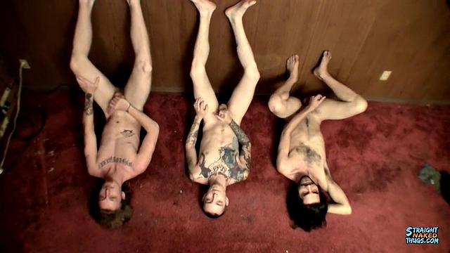 3 Horny Straight Guys Jerking Off - Kenneth Slayer, Blinx & Devin Reynolds