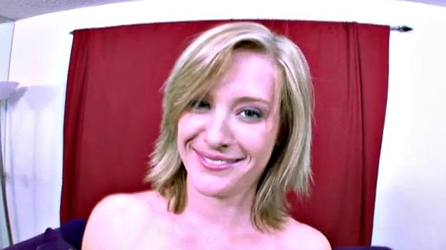 Horny blonde sucking and fucking